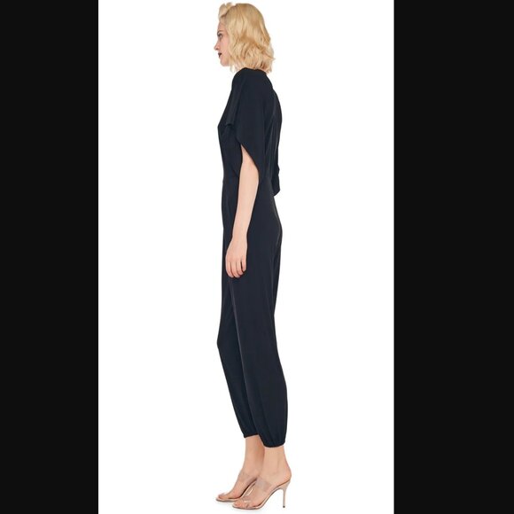 Norma Kamali Black Rectangle Jog Jumpsuit, XS-S Oversized - Picture 3 of 10